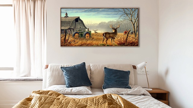 鹿圖 Drofe / 數字繪畫/ 鹿/ 數字油畫/ 著色圖片/ DIY 繪畫/ 帆布繪畫